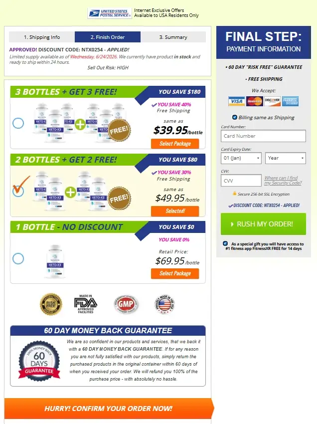 KETO-X3 Order Page